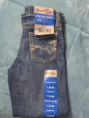 Wrangler Kids Bootcut Jeans - Blue Denim